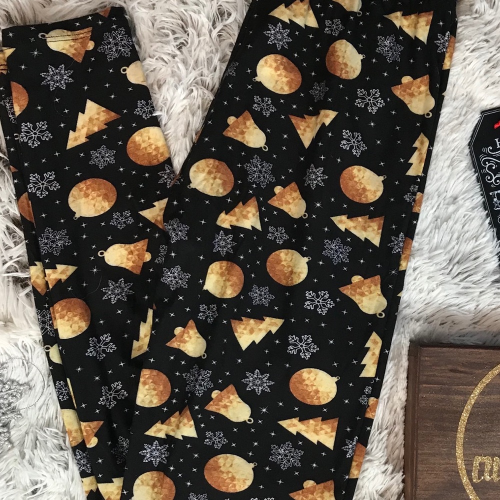 Christmas Winter Snowflake Soft Leggings OS
